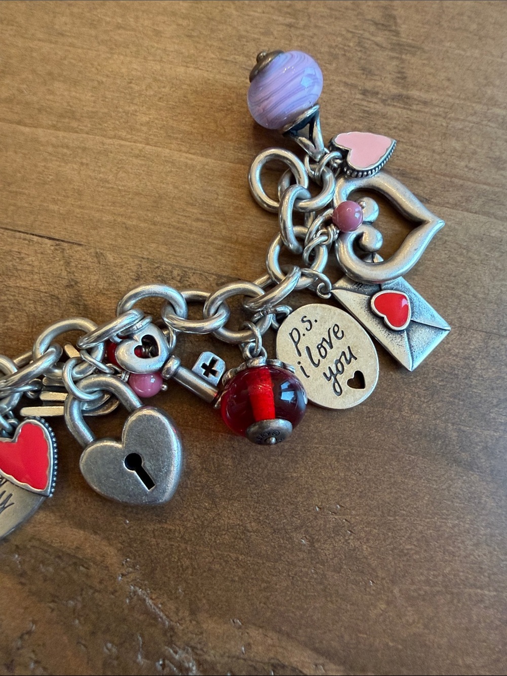 James Avery heart charm bracelet. All JA charms, 35 charms - Picture 2 of 5